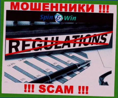 Будьте очень осторожны, у интернет-аферистов Spin Win нет регулируемого органа