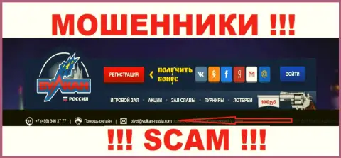 Не вздумайте связываться через e-mail с конторой Vulkan Russia - это МОШЕННИКИ !!!
