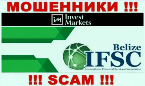 InvestMarkets Com беспрепятственно отжимает вложения доверчивых людей, поскольку его крышует мошенник - International Financial Services Commission