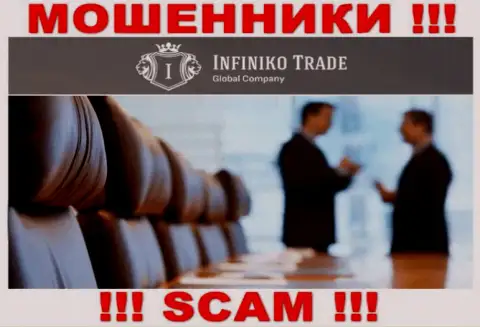Лица руководящие компанией Infiniko Trade предпочитают о себе не афишировать
