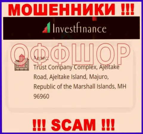 Очень рискованно иметь дело, с такого рода internet-жуликами, как организация Инвест ЭФ1инанс, поскольку скрываются они в офшоре - Trust Company Complex, Ajeltake Road, Ajeltake Island, Majuro, Republic of the Marshall Islands, MH 96960