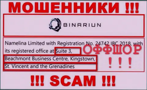 Связываться с организацией Namelina Limited не спешите - их офшорный адрес регистрации - Suite 3, Beachmont Business Centre, Kingstown, St. Vincent and the Grenadines (информация с их сайта)