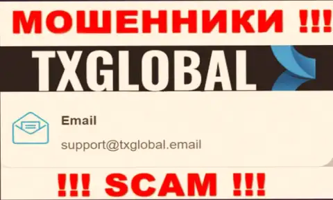 Не надо связываться с интернет-мошенниками TXGlobal, и через их адрес электронного ящика - жулики
