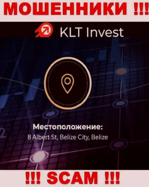 Невозможно забрать депозиты у компании КЛТ Инвест - они отсиживаются в оффшорной зоне по адресу 8 Albert St, Belize City, Belize