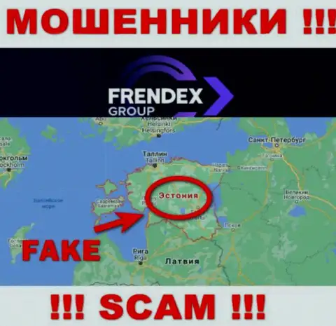 На web-портале Френдекс вся инфа касательно юрисдикции фейковая - явно мошенники !!!
