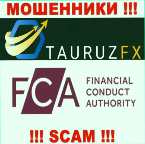 На информационном сервисе ТаурузФХ имеется информация о их мошенническом регулирующем органе - FCA