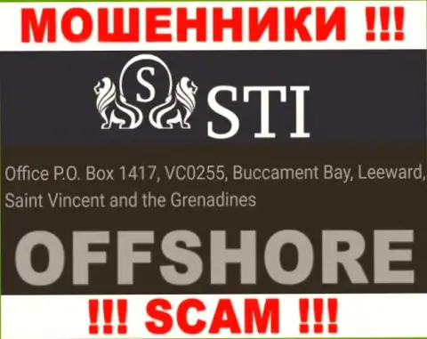 StokOptions - это незаконно действующая компания, расположенная в оффшоре Office P.O. Box 1417, VC0255, Buccament Bay, Leeward, Saint Vincent and the Grenadines, осторожнее