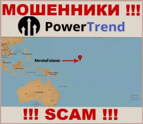 Компания Power Trend имеет регистрацию в офшорной зоне, на территории - Маршалловы острова