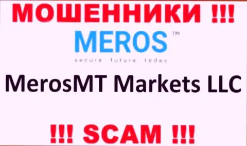 Организация, управляющая лохотроном Meros TM - это MerosMT Markets LLC