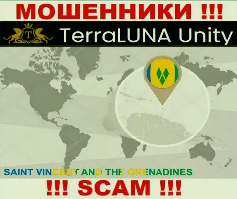 Официальное место регистрации кидал Terra Luna Unity - Saint Vincent and the Grenadines
