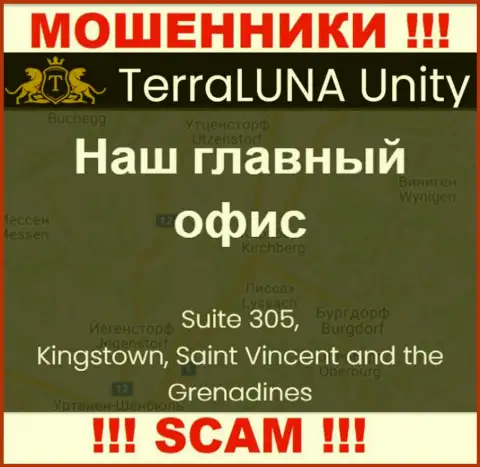 Связываться с TerraLuna Unity опасно - их офшорный адрес - Suite 305, Kingstown, Saint Vincent and the Grenadines (информация позаимствована информационного сервиса)