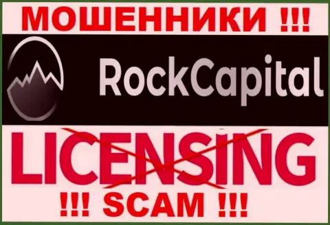 Инфы о номере лицензии RockCapital у них на официальном сайте не представлено - это РАЗВОДИЛОВО !!!