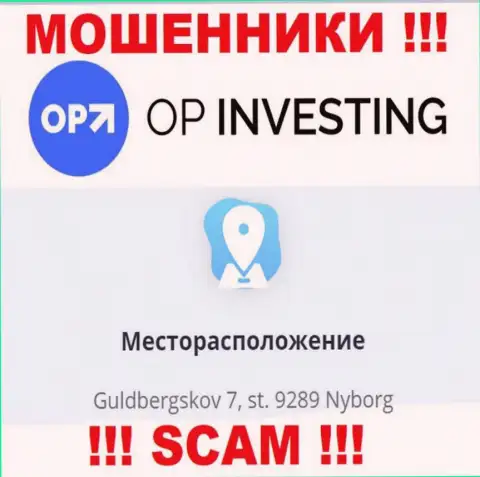 Адрес регистрации компании OPInvesting Com на официальном web-сайте - фиктивный !!! ОСТОРОЖНЕЕ !