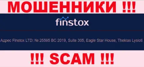 Finstox - это ЖУЛИКИ !!! Засели в офшорной зоне по адресу - Suite 305, Eagle Star House, Theklas Lysioti, Cyprus и сливают финансовые активы своих клиентов