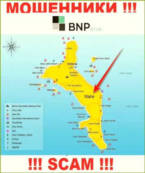 BNPGroup имеют регистрацию на территории - Маэ, Сейшельские острова, остерегайтесь совместного сотрудничества с ними