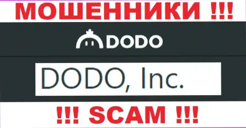 ДодоЕх - это интернет-кидалы, а владеет ими DODO, Inc