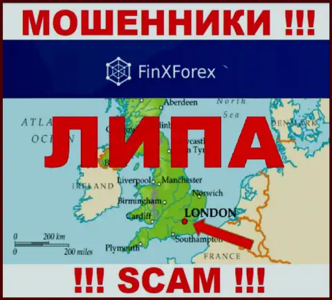Ни слова правды относительно юрисдикции FinXForex на онлайн-сервисе компании нет - это мошенники