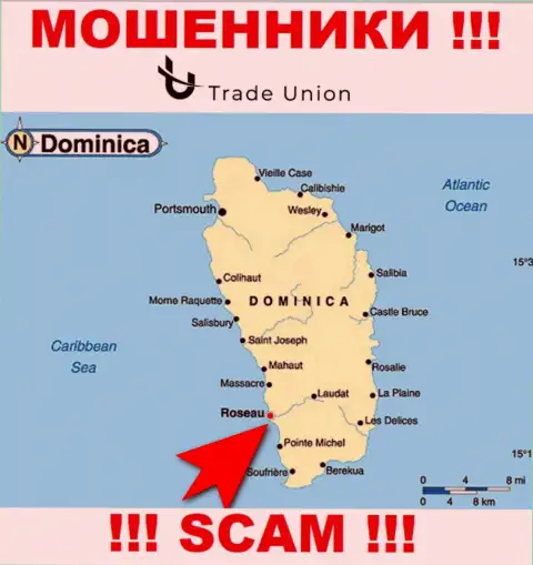 Commonwealth of Dominica - именно здесь официально зарегистрирована организация TradeUnion