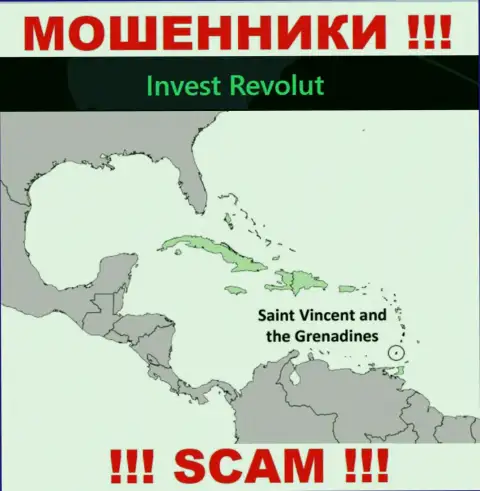 Инвест Револют базируются на территории - Kingstown, St Vincent and the Grenadines, остерегайтесь совместного сотрудничества с ними