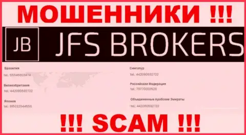 Вы можете быть еще одной жертвой противозаконных деяний JFS Brokers, будьте крайне бдительны, могут звонить с разных номеров телефонов