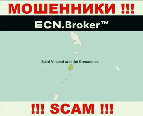 Пустив корни в офшорной зоне, на территории St. Vincent and the Grenadines, ECNBroker ни за что не отвечая обворовывают своих клиентов