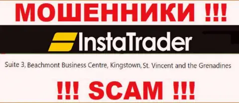 Suite 3, Beachmont Business Centre, Kingstown, St. Vincent and the Grenadines - это офшорный адрес регистрации ИнстаТрейдер, откуда ВОРЫ грабят людей
