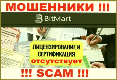 По причине того, что у BitMart нет лицензии, сотрудничать с ними очень опасно - это ОБМАНЩИКИ !!!
