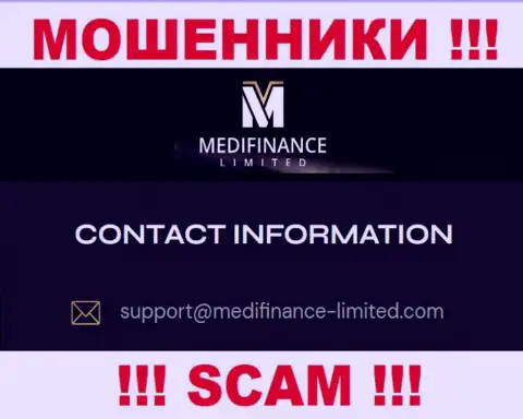 Электронный адрес internet-жуликов MediFinanceLimited - сведения с информационного портала конторы
