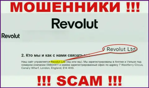 Revolut Ltd - это контора, владеющая мошенниками Revolut