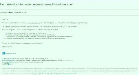 Кидалы из Finam Ltd продолжают сочинять свои глупости про блокирование странички с объективными отзывами